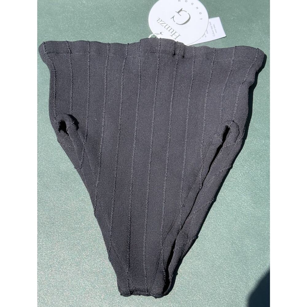 New women’s hunza g bathing suit bottom only swim black nadine os high waisted